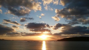 夕日